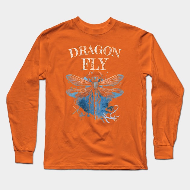 Dragonfly Long Sleeve T-Shirt by piksimp